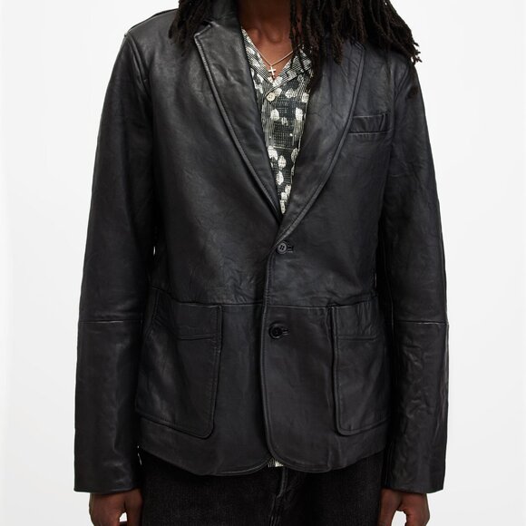ALLSAINT LEATHER JACKET - Picture 1 of 3